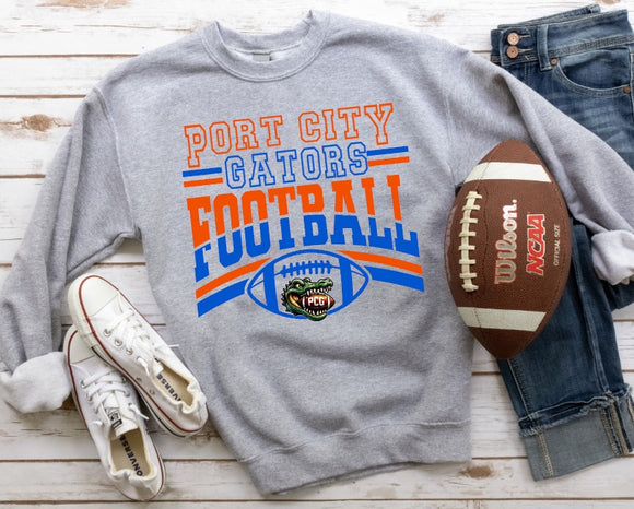 Port City Gators - You Choose The Shirt Style - Shirt Color Is Gray