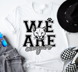 We Are Cougars- Shirt Color Is White