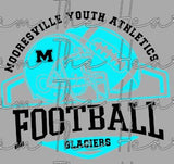 Mooresville Youth Athletics - Glaciers - You Choose The Shirt Style - Shirt Color Is Gray