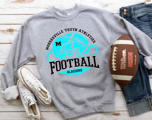 Mooresville Youth Athletics - Glaciers - You Choose The Shirt Style - Shirt Color Is Gray