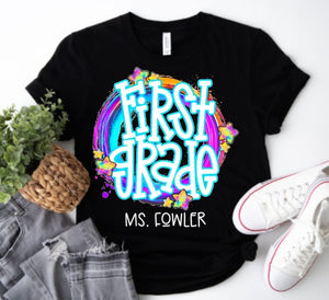 Elementary Grade Graphics - You Choose The Shirt Style - Black