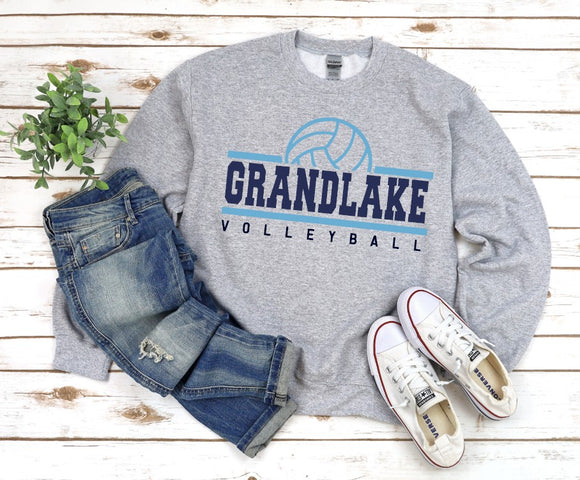 GrandLake Volleyball  - You Choose The Shirt Style - Gray