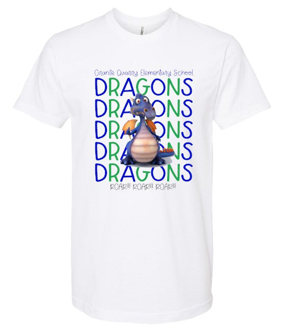 Granite Quarry Elementary School  - You Choose The Shirt Style -  White
