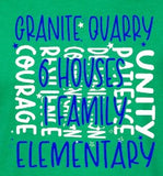 Granite Quarry Elementary School  - You Choose The Shirt Style -  Green