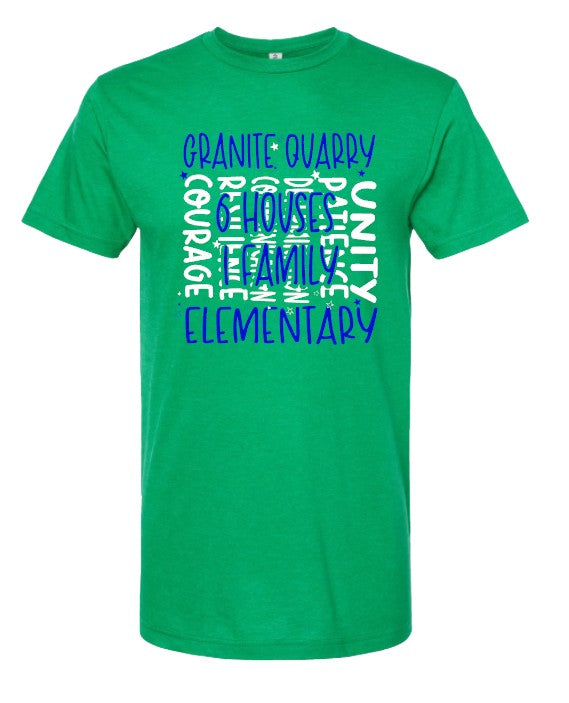Granite Quarry Elementary School  - You Choose The Shirt Style -  Green