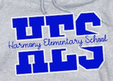 Harmony Elementary Owls  - You Choose The Shirt Style - Gray