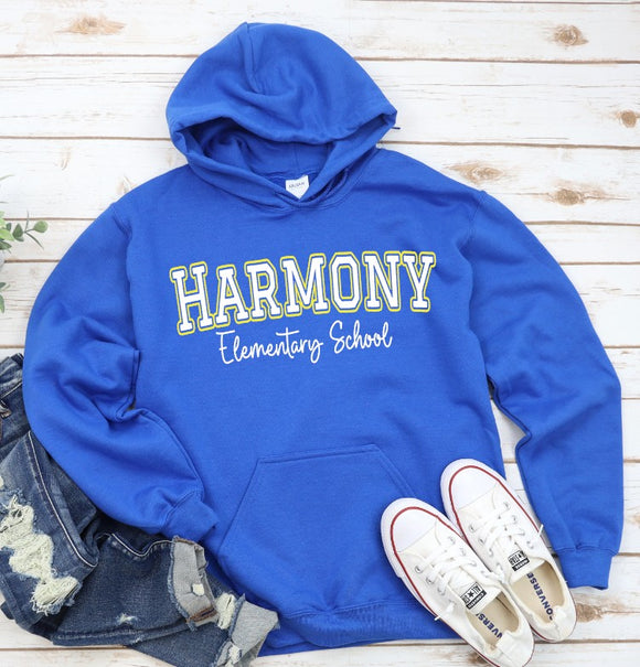 Harmony Elementary Owls  - You Choose The Shirt Style - Royal