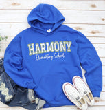 Harmony Elementary Owls  - You Choose The Shirt Style - Royal