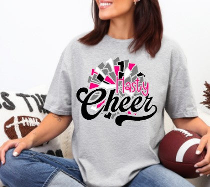 Hasty Cheerleading - You Choose The Shirt Style - Shirt Color Is Gray