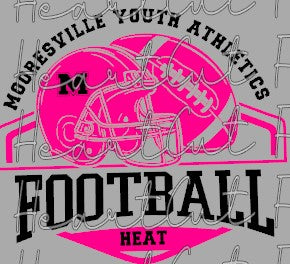 Mooresville Youth Athletics - Heat - You Choose The Shirt Style - Shirt Color Is Gray