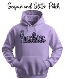 Huskies Glitter & Sequin Patch - You Choose The Shirt Style & Color