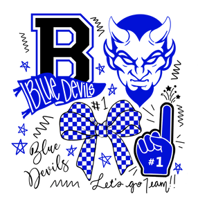 Mooresville Blue Devils Cheer  - You Choose The Shirt Style