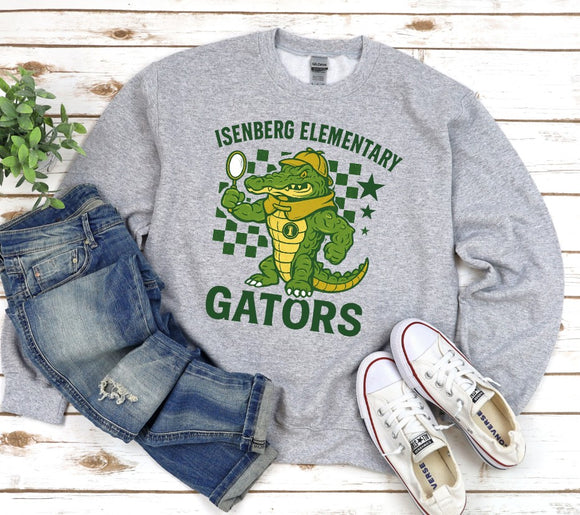Isenberg Gators -You Choose The Shirt Style- Shirt Color Is Gray