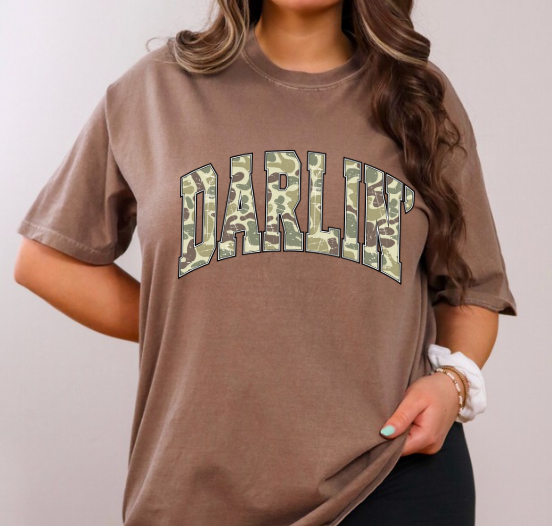 Darlin Game   - You Choose The Shirt Style - Shirt Color Is Espresso