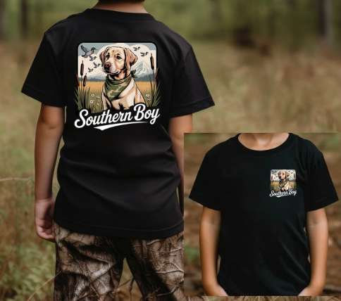 Dog & Duck Hunting - Front Pocket & Full Back - Youth & Adult