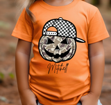 Camo Pumpkin - Boy or Girl  - You Choose The Shirt Style - Shirt is Orange