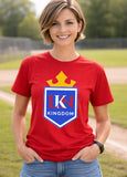 Kingdom Baseball - You Choose The Shirt Style - Shirt Color Red