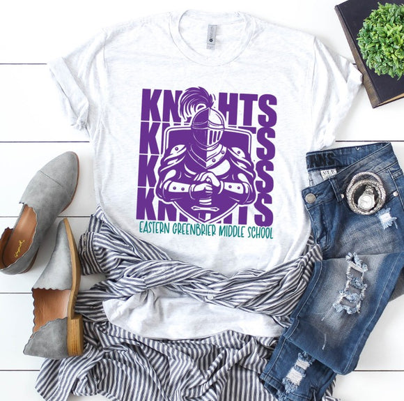 Eastern Greenbrier Middle School - You Choose The Shirt Style - Shirt Color Is Light Gray