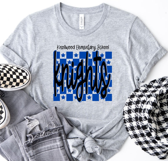 Knollwood Elementary - You Choose The Shirt Style - Gray