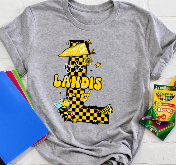 Landis Elementary School PTA - You Choose The Shirt Style - Shirt Color Is Gray