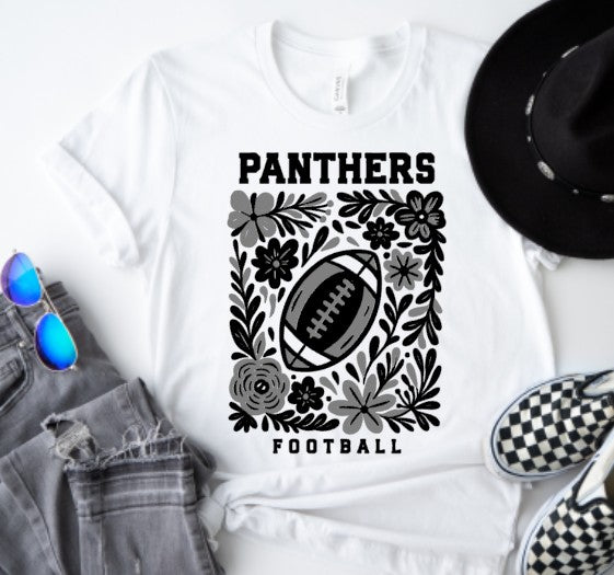 Ledford Panthers Football  - You Choose The Shirt Style - Shirt Color Is White