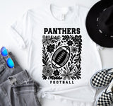 Ledford Panthers Football  - You Choose The Shirt Style - Shirt Color Is White