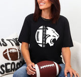 Ledford Panthers Football  - You Choose The Shirt Style - Shirt Color Is Black