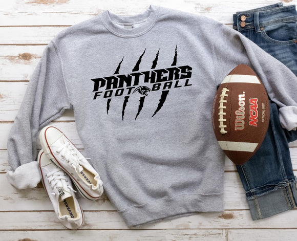 Ledford Panthers Football  - You Choose The Shirt Style - Shirt Color Is Gray