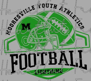 Mooresville Youth Athletics - Lightning  - You Choose The Shirt Style - Shirt Color Is Gray