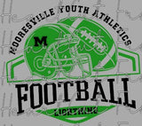Mooresville Youth Athletics - Lightning  - You Choose The Shirt Style - Shirt Color Is Gray