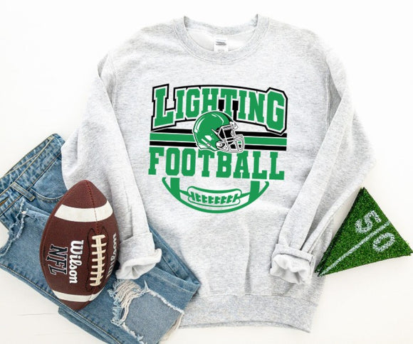 Mooresville Youth Athletics - Lightning  - You Choose The Shirt Style - Shirt Color Is Gray