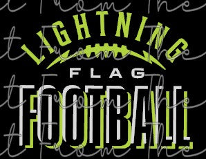 Mooresville Youth Athletics - Lightning  - You Choose The Shirt Style - Shirt Color Is Black