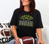Mooresville Youth Athletics - Lightning  - You Choose The Shirt Style - Shirt Color Is Black
