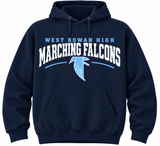 West Rowan Marching Falcons ~ You Choose The Shirt Style - Shirt Color Is Navy