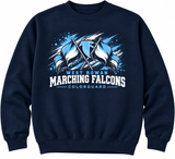 West Rowan Marching Falcons ~ You Choose The Shirt Style - Shirt Color Is Navy