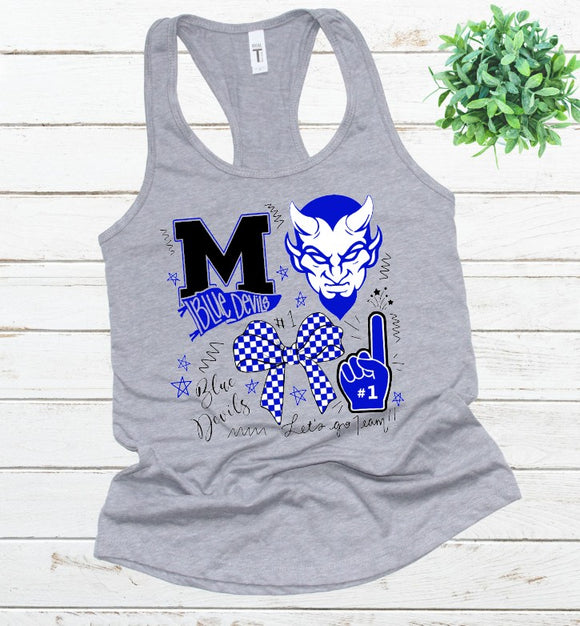 Mooresville Blue Devils Cheer  - You Choose The Shirt Style
