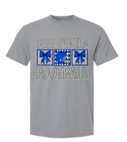 Mooresville Blue Devils Football  - You Choose The Shirt Style - Gray