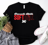 Mooresville Middle Softball  - You Choose The Shirt Style - Black