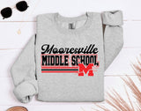 Mooresville Middle - You Choose The Shirt Style - Gray