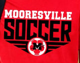 Mooresville Middle Soccer - You Choose The Shirt Style - Shirt Color Red