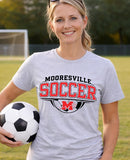 Mooresville Middle Soccer - You Choose The Shirt Style - Shirt Color Gray