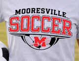 Mooresville Middle Soccer - You Choose The Shirt Style - Shirt Color Gray