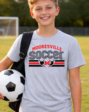 Mooresville Middle Soccer - You Choose The Shirt Style - Shirt Color Gray
