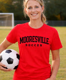 Mooresville Middle Soccer - You Choose The Shirt Style - Shirt Color Red