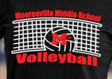 Mooresville Middle Volleyball - You Choose The Shirt Style - Shirt Color Black