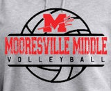 Mooresville Middle Volleyball - You Choose The Shirt Style - Shirt Color Gray