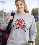 Mooresville Middle Volleyball - You Choose The Shirt Style - Shirt Color Gray