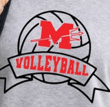 Mooresville Middle Volleyball - You Choose The Shirt Style - Shirt Color Gray