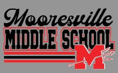 Mooresville Middle - You Choose The Shirt Style - Gray