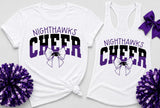 Nighthawks Cheerleading  - You Choose The Shirt Style - Shirt Color is White